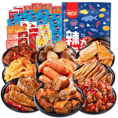 盐津铺子多肉辣卤零食大礼包 网红零食界的“卤味担当”
